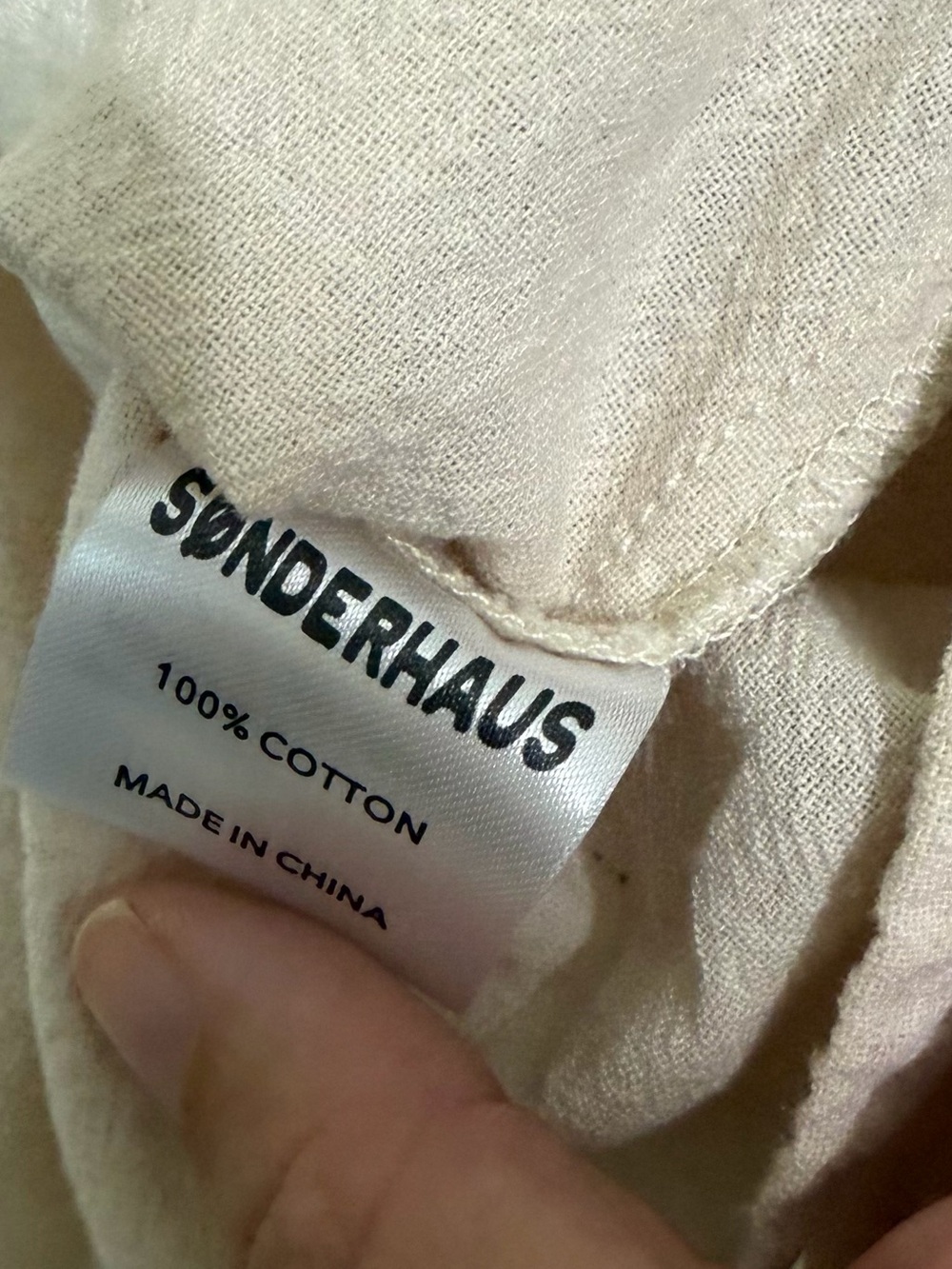 Sonderhaus The Ruth Blouse in Crema SIZE LARGE - Picture 6 of 7